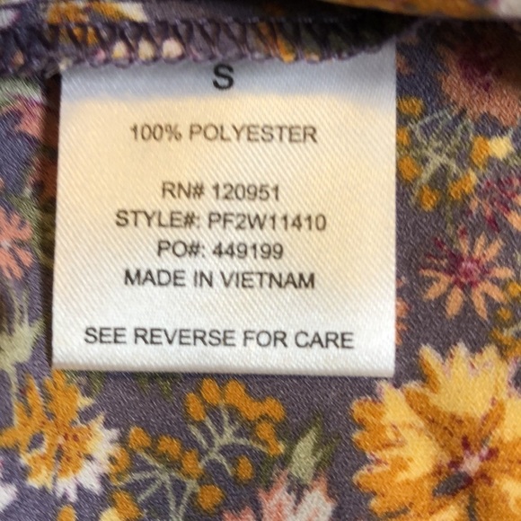 Pink Rose Women’s Spaghetti Straps Floral Top    Size S - Picture 9 of 10